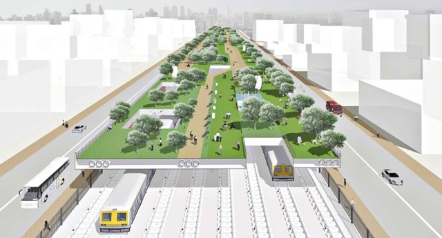 The Bombay Greenway Project by Abraham John Architects, 2013.